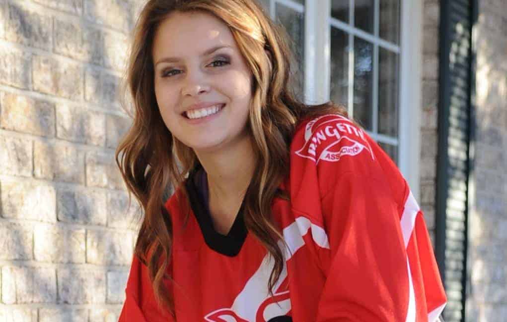 Christmastime in Scandinavia for pair of local ringette players
