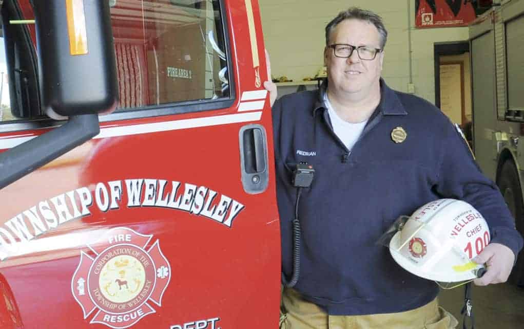 New Wellesley fire chief jumps into the job with both feet