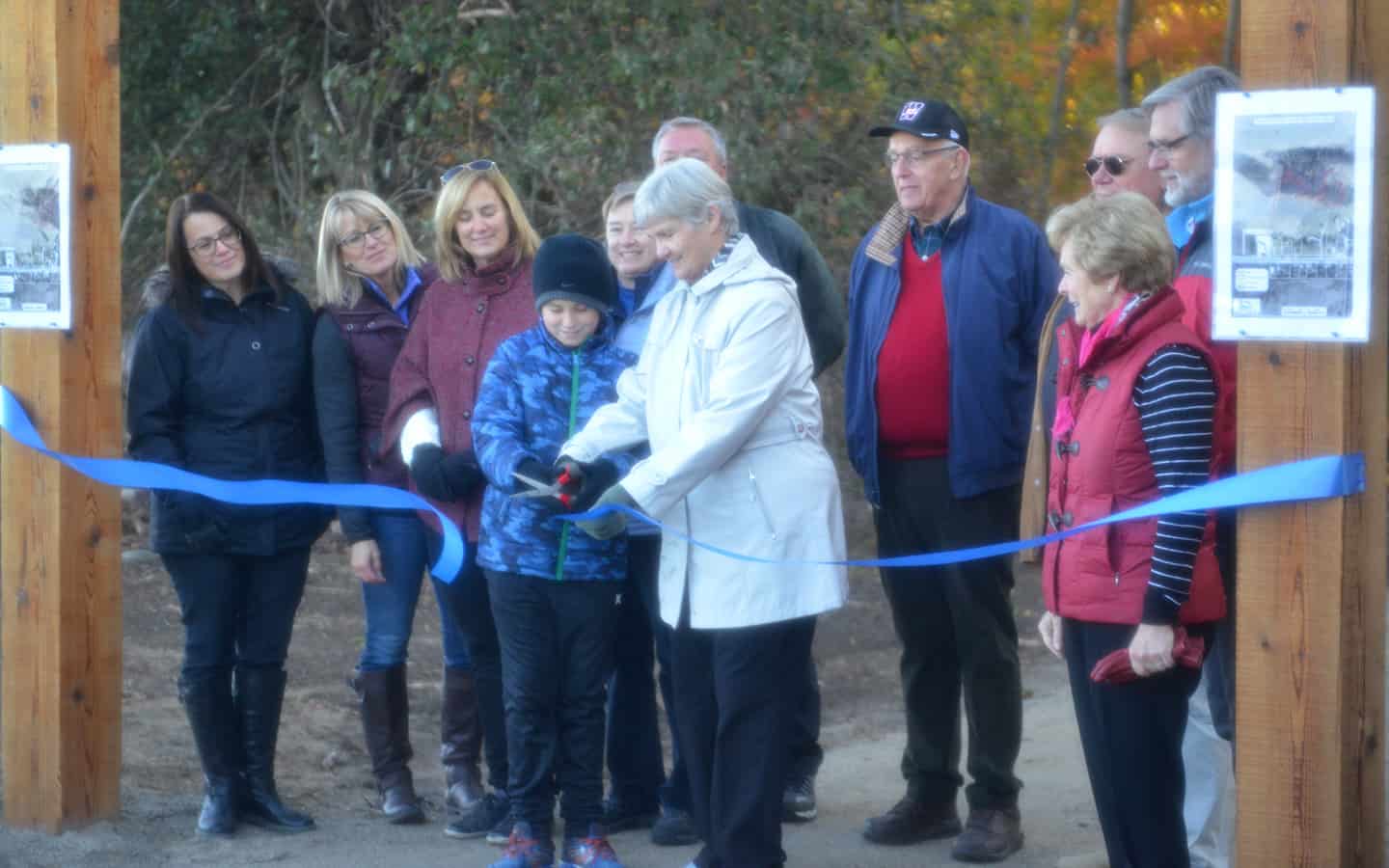 Wellesley celebrates opening of new Wellesley trail named for Erb family