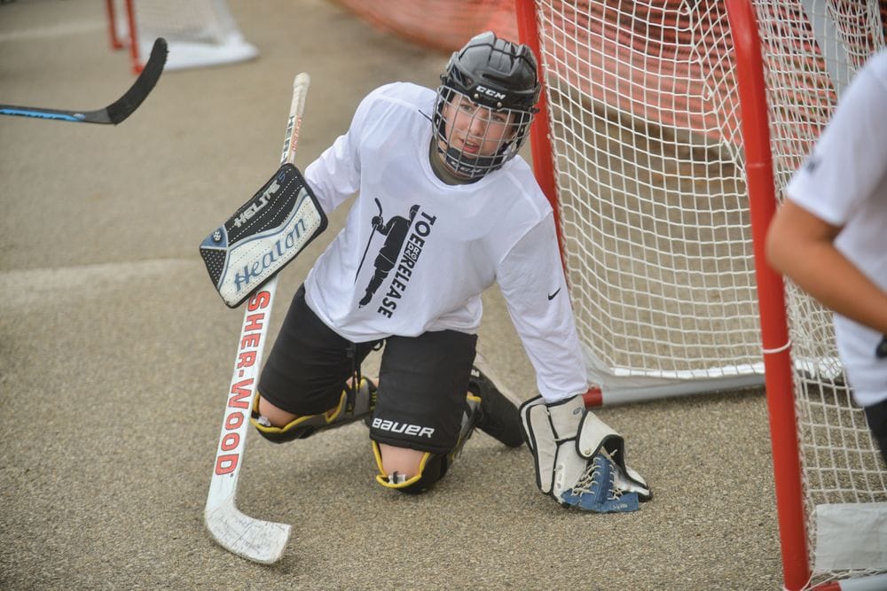 A chance to play with the pros at road hockey fundraiser