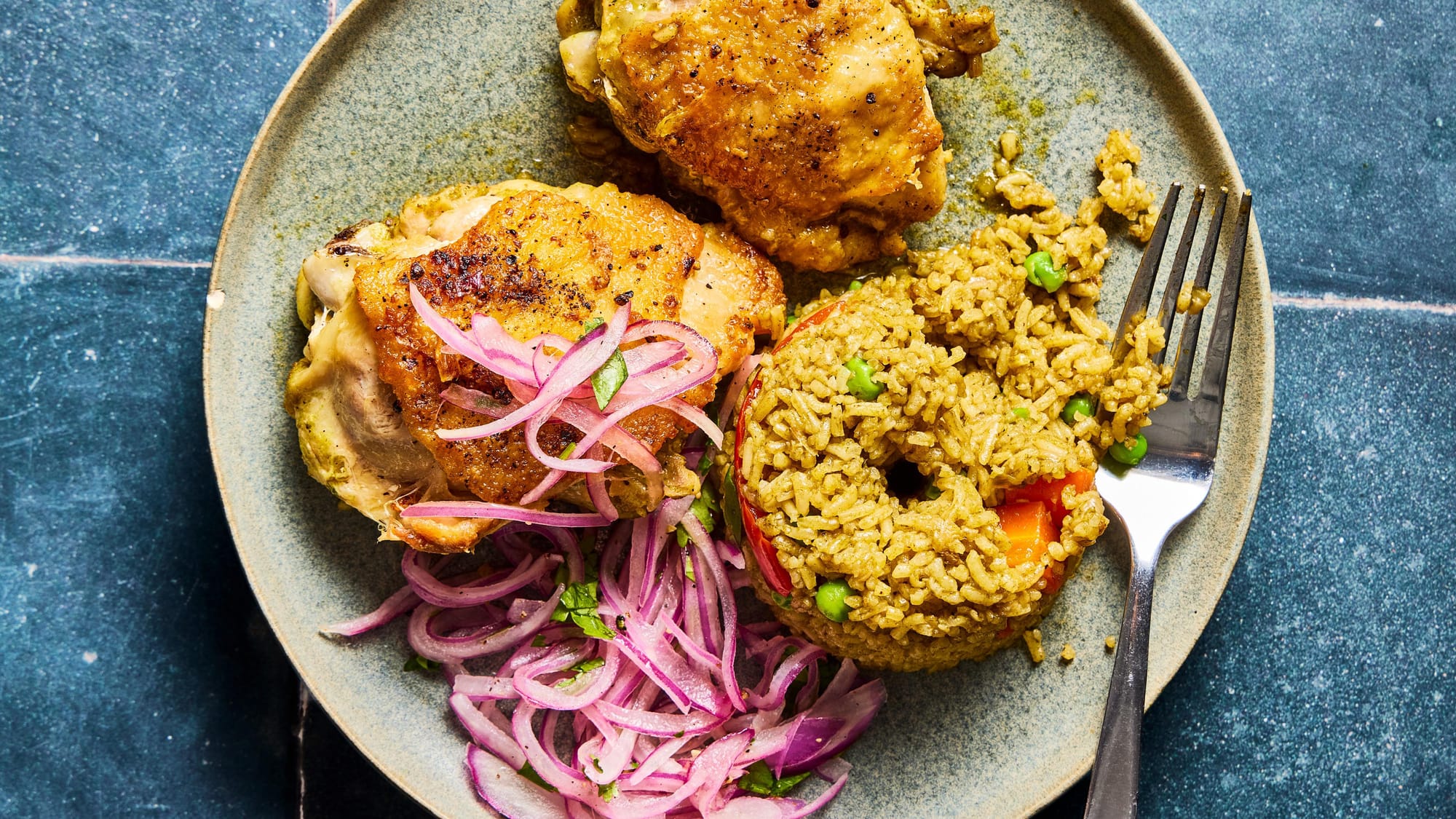 Peruvian rice and chicken shines bright with flavour and practicality