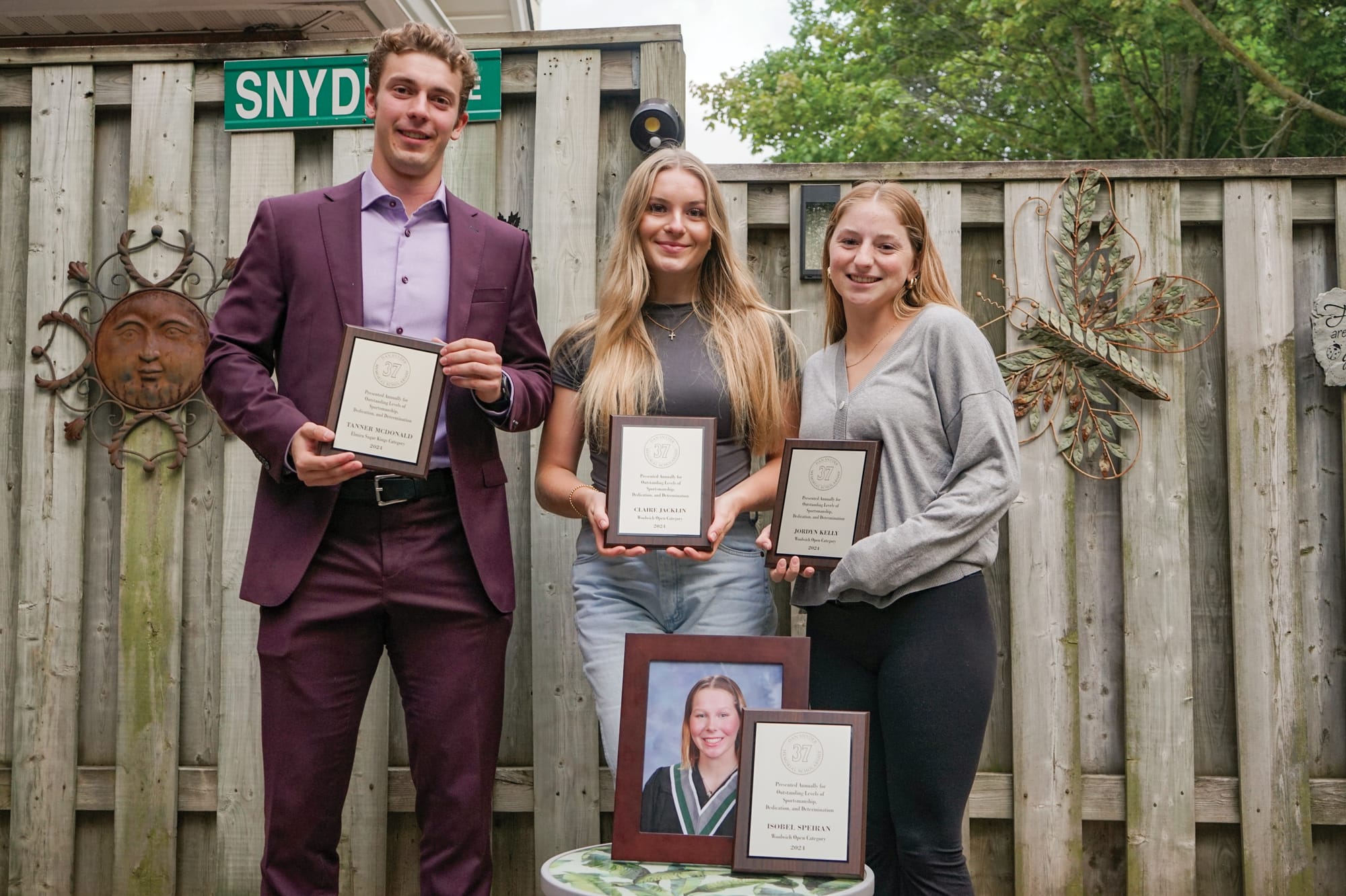                      Four young athletes receive Dan Snyder awards                             
                     