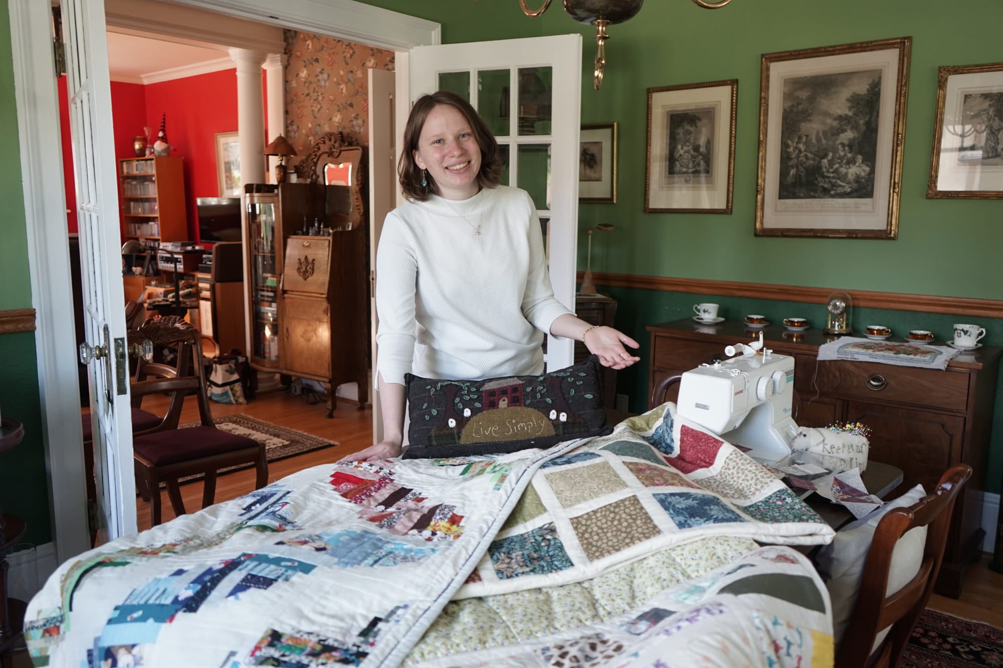                      Putting a historic British twist on quilting                             
                     