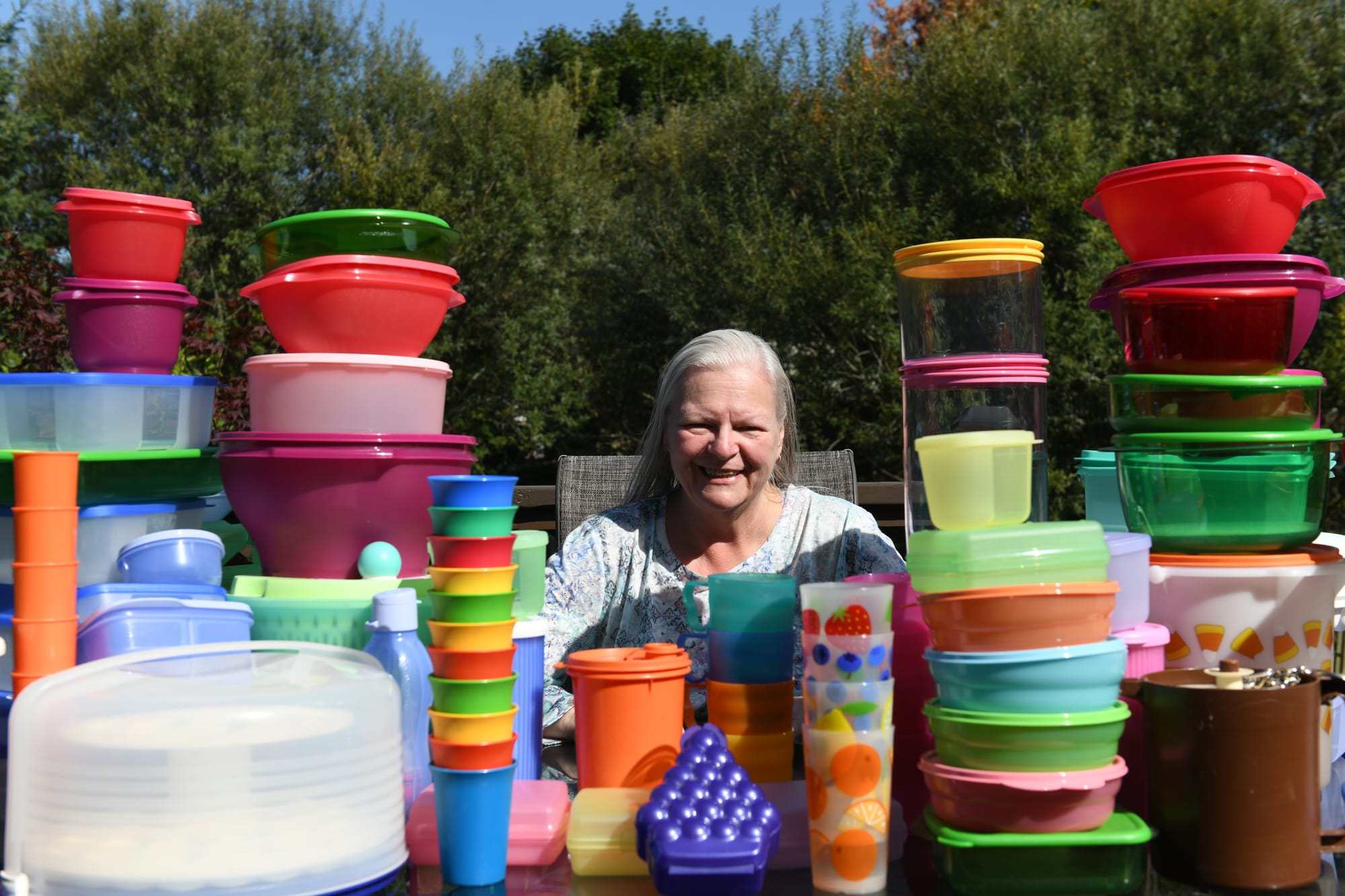 Her love for Tupperware always stays fresh