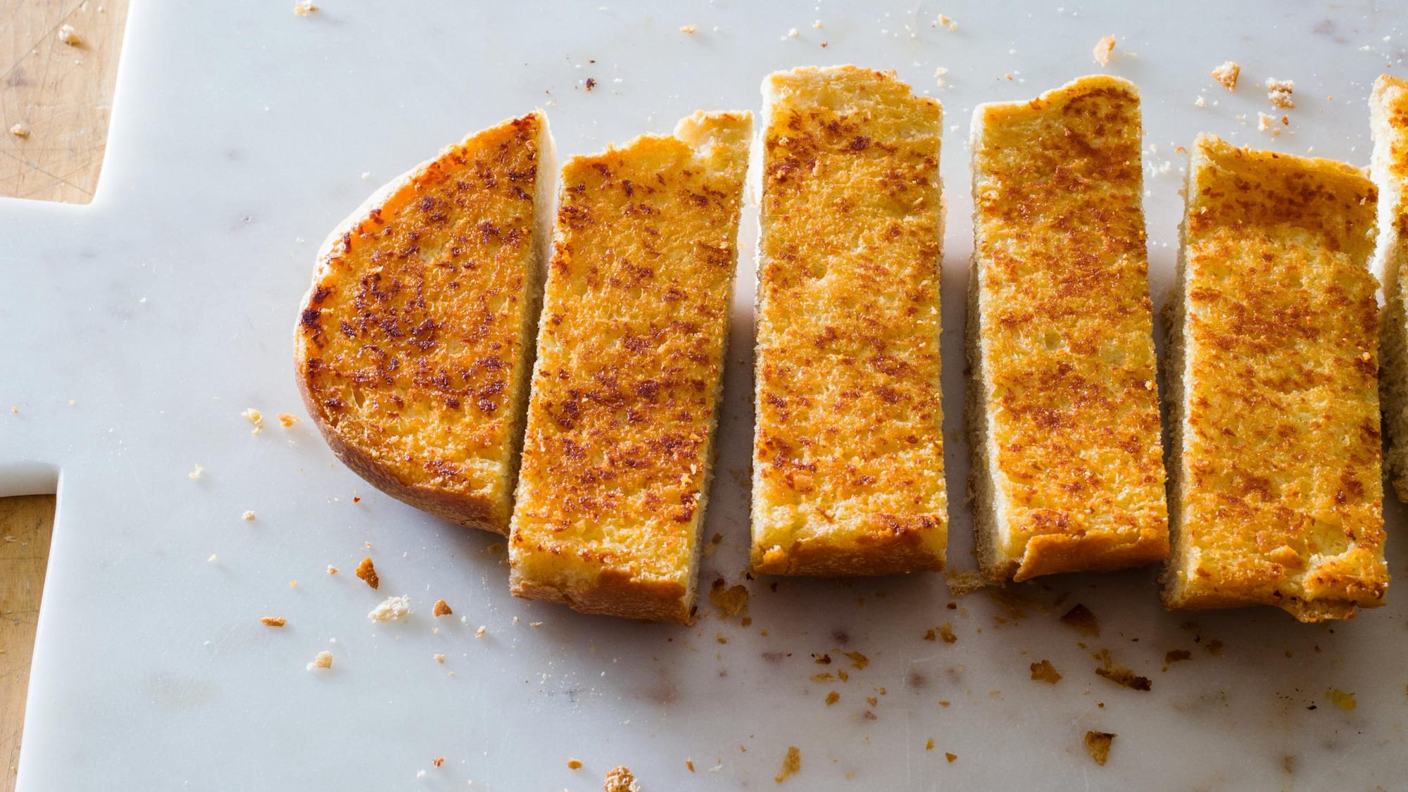                      How do you make the ultimate version of classic garlic bread? It’s a pressing issue                             
                     