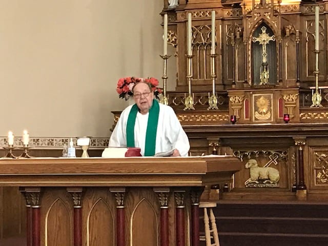 Father Voisin says goodbye