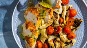 Turn a dinner of roasted chicken and vegetables into a simple yet flavourful skillet standby