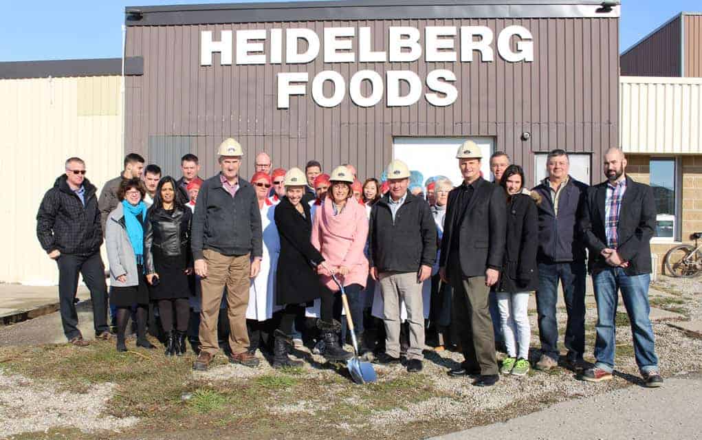 Heidelberg Foods breaks ground on expansion of St. Jacobs plant
