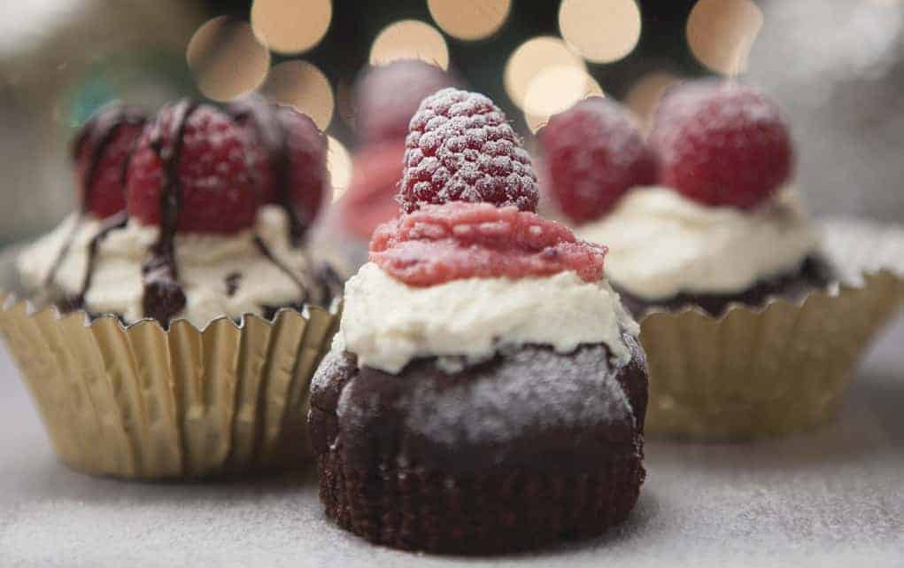 
                     Chocolate and Raspberry Friands
                     