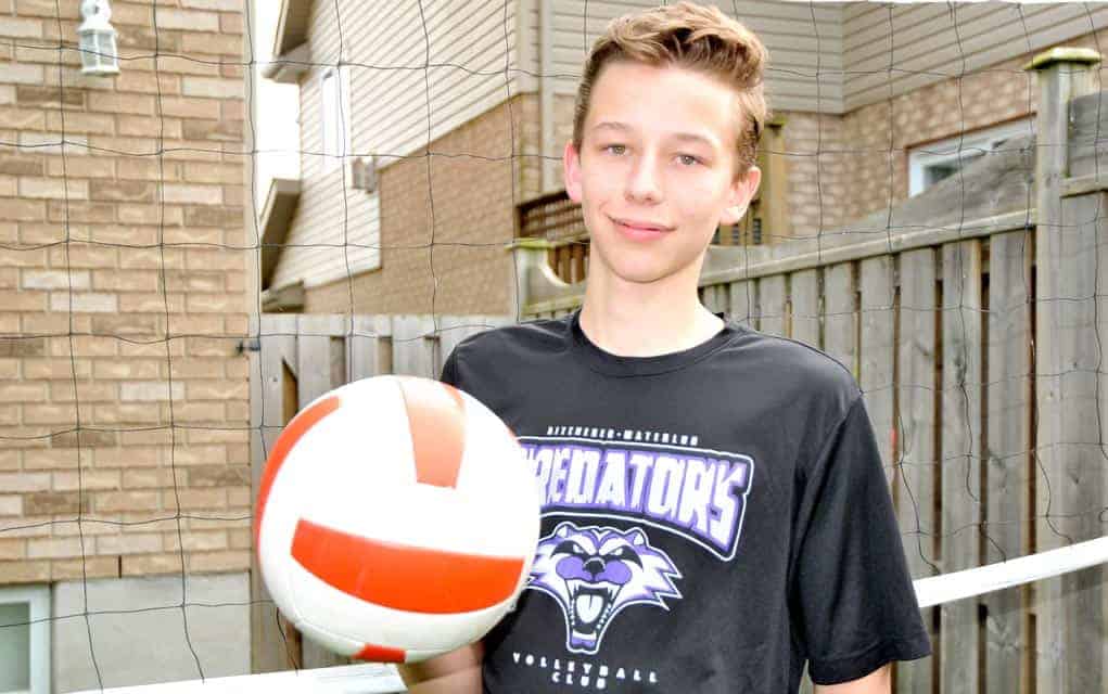 
                     Judah Verbeek has a busy summer ahead of him as a member of the Ontario Volleyball Association’s under-16 team
                     
