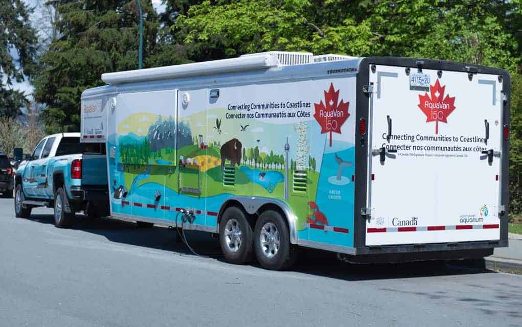 Mobile aquarium lets visitors dive into Canada’s varied and extensive aquatic flora and fauna