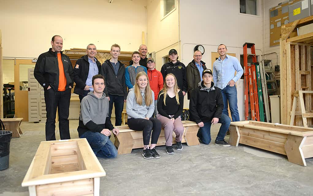 EDSS carpentry students put their Skills to good use in support of MCC