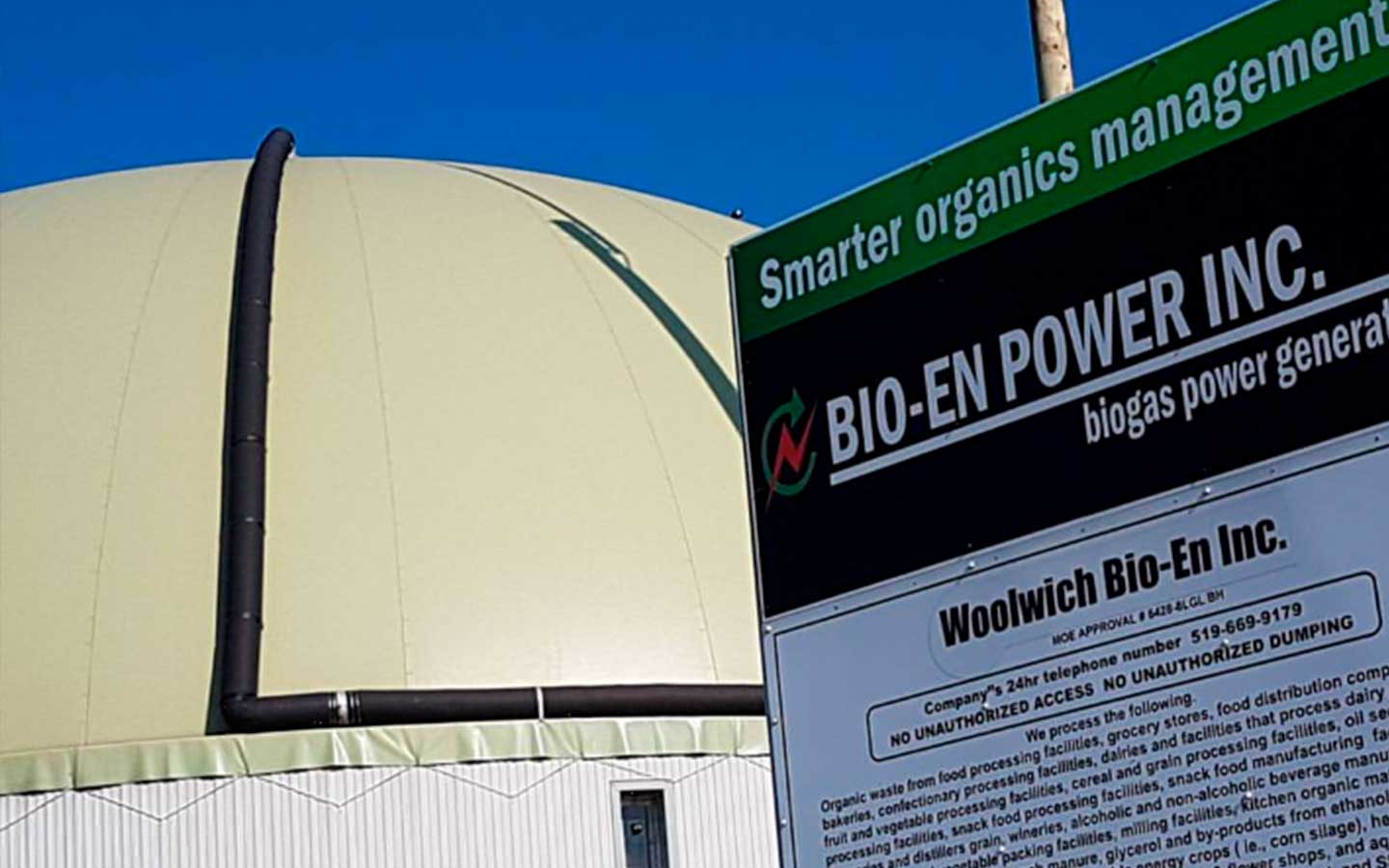 Biogas plant operator proposes some changes to the Elmira facility