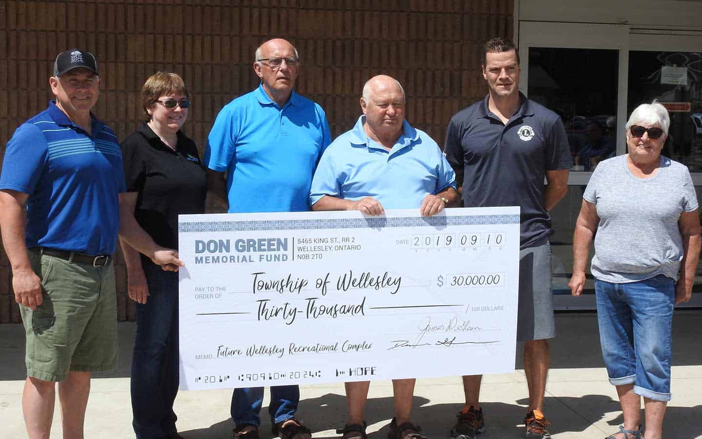 Donations get the ball rolling for a new rec. complex in Wellesley