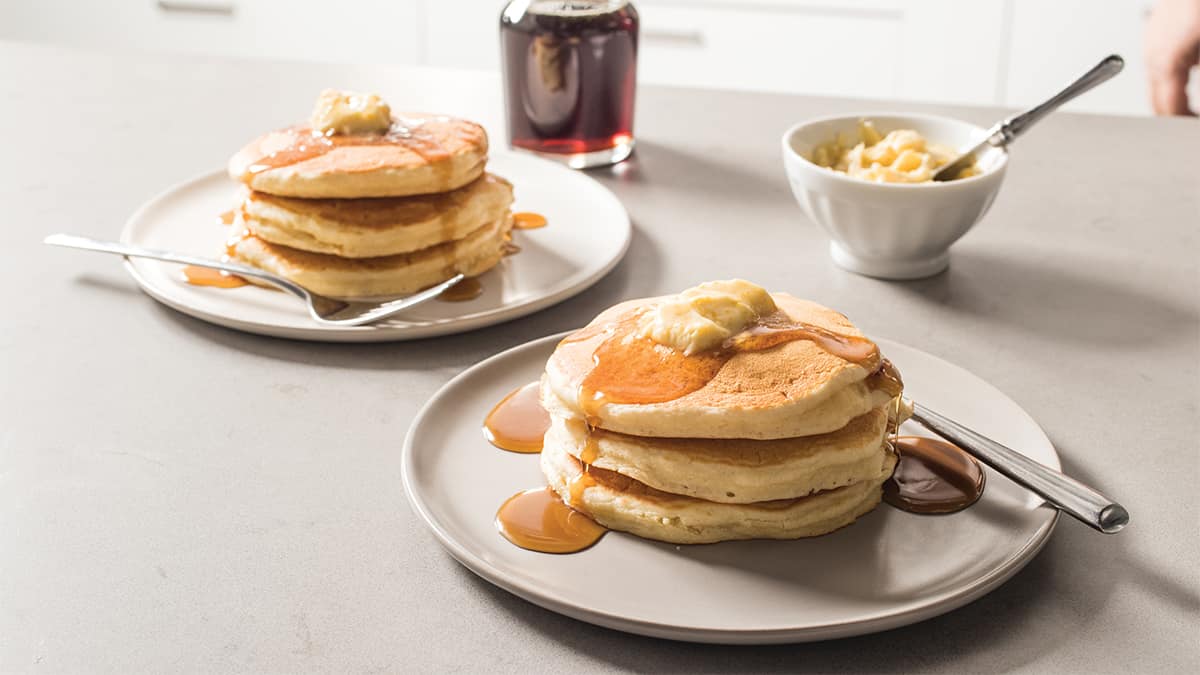 Put down the box mix and make tall, fluffy pancakes in minutes