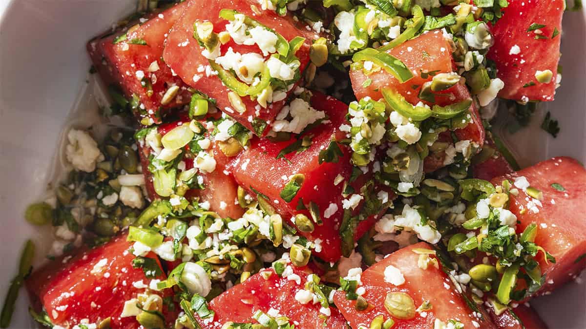 Savory and showstopping watermelon salad