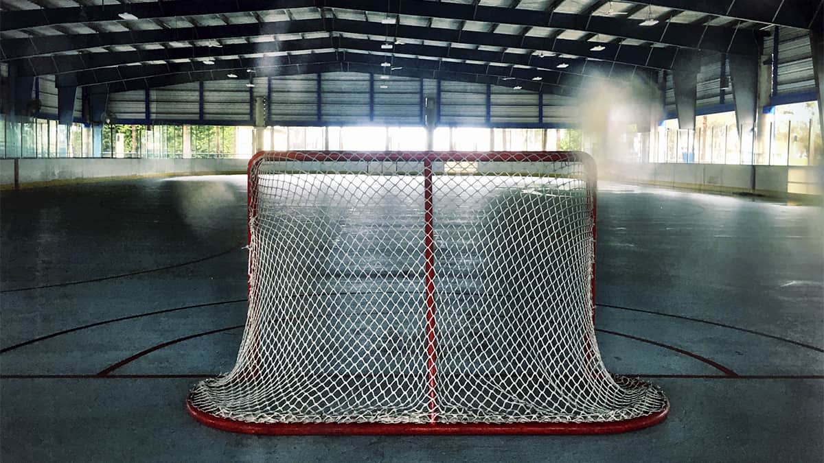 
                     Empty hockey rink
                     