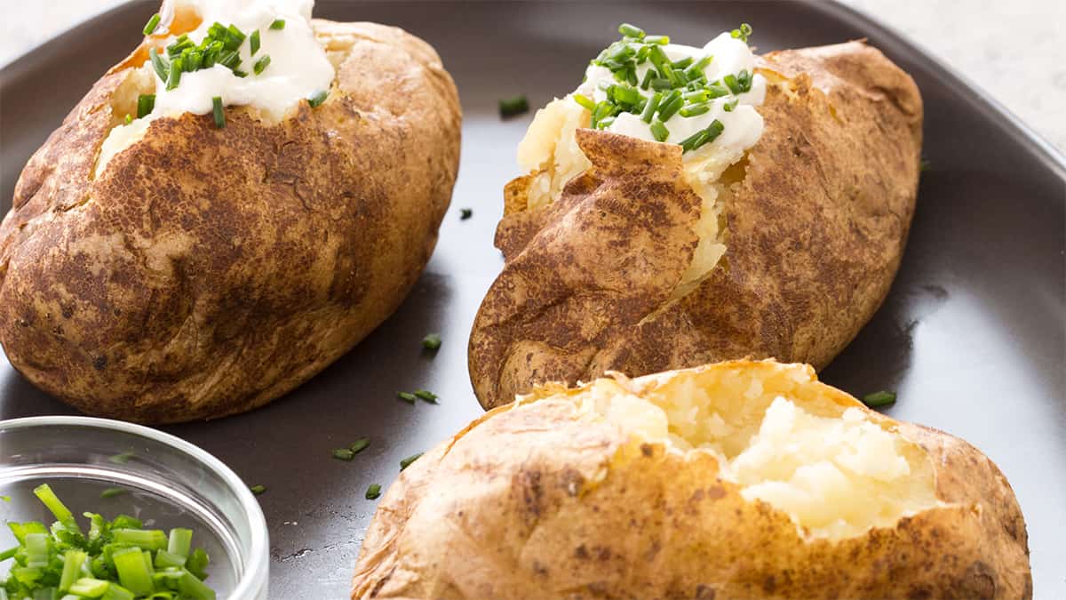 This simple recipe makes the best baked potatoes you’ve ever eaten