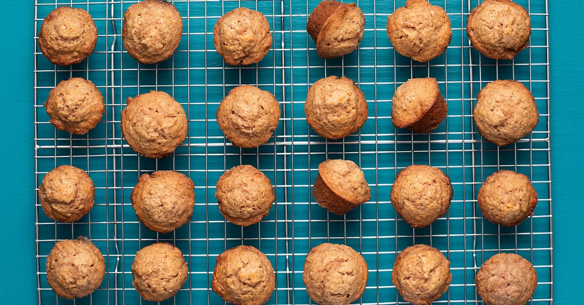 These mini muffins might end up being the apple of your eye