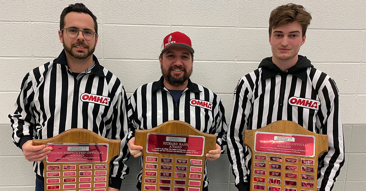 Local referees association wraps up season with awards night